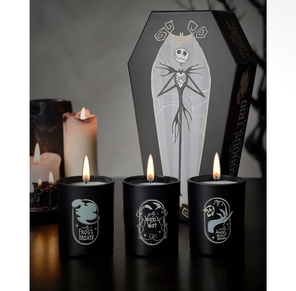 Ensemble de 3 bougies Disney "L'Etrange Noël de monsieur Jack"