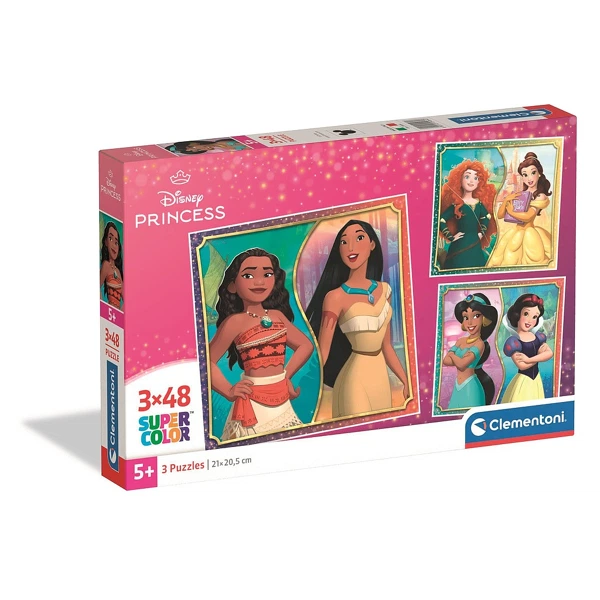 Puzzle Disney Princess 3x48p
